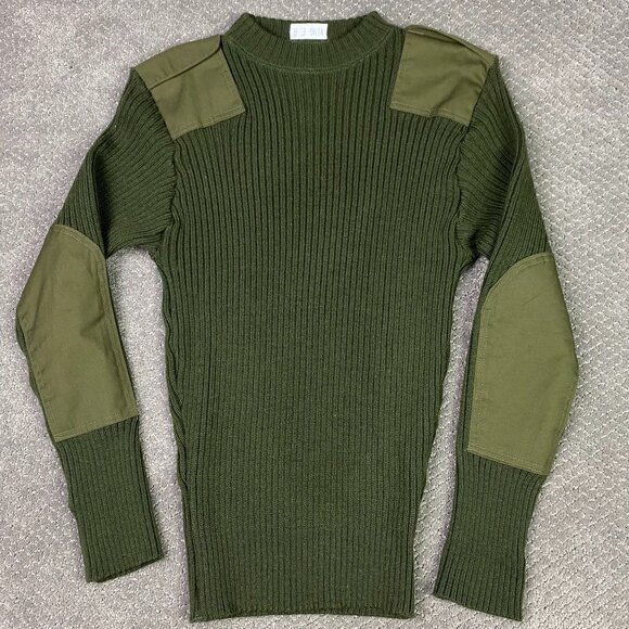 NWOT Commando Sweater Mens 40 Green Wool Military DSCP Marines Mitts Nitts - Picture 1 of 10